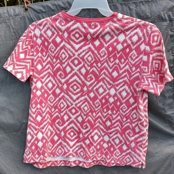 Womens Kim Rogers geometric top - Picture 3 of 3
